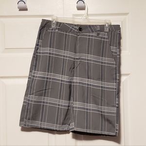 HAWK (Tony Hawk) plaid shorts